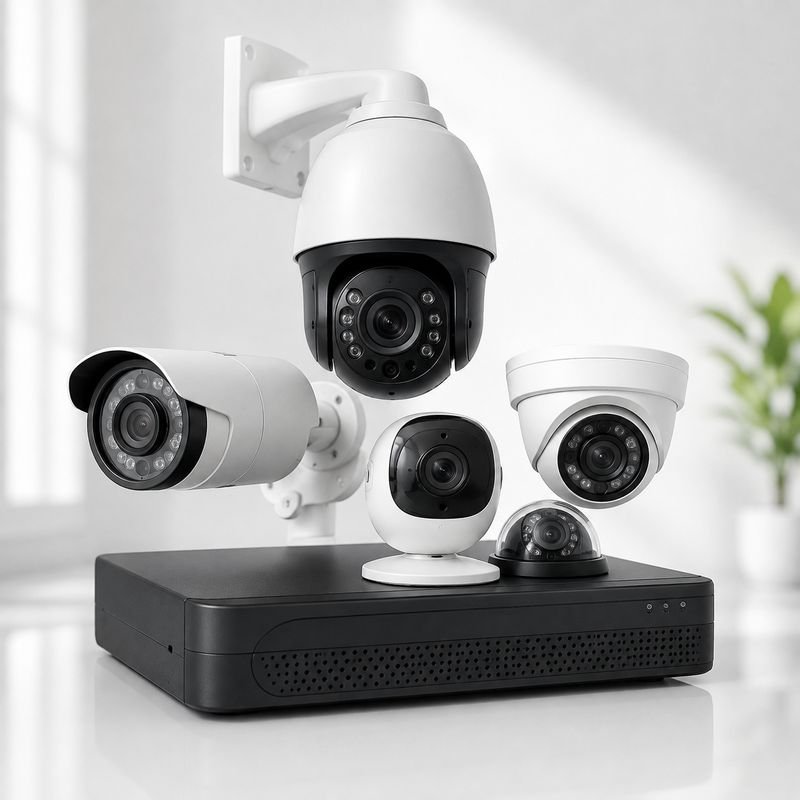 CCTV camera range with NVR: dome, bullet and PTZ cameras from Loxit