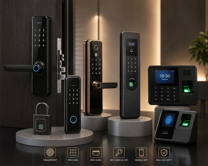 Digital door locks and biometric devices: fingerprint, PIN, RFID and app-controlled smart locks from Loxit