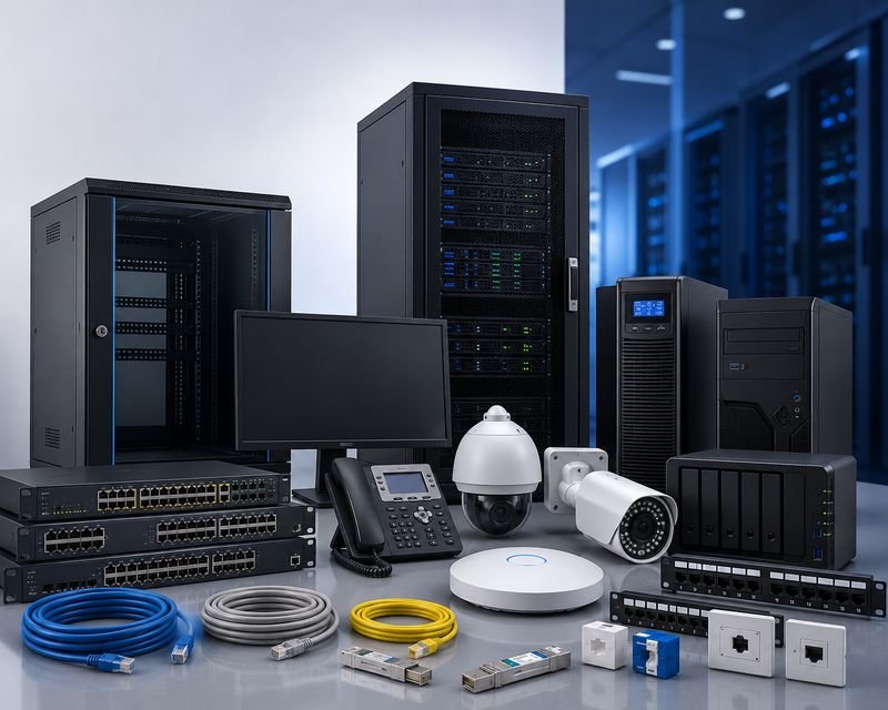IT infrastructure products: server racks, UPS, NAS, switches and accessories from Loxit